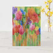 Carte blanche Palooza Tulip (Fleur jaune)