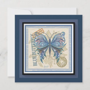 Carte blanche papillon du bureau de G Creation