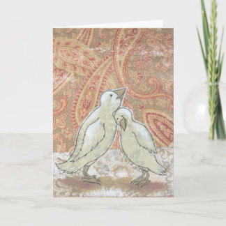 Carte blanche parfait couple fiançailles art maria