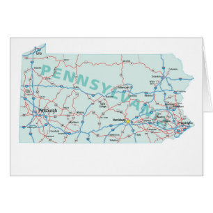 Carte blanche Pennsylvania Map