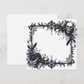 Carte blanche personnalisée et Modèle de télécharg (Devant / Derrière)