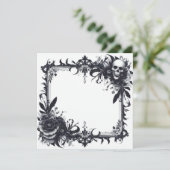 Carte blanche personnalisée et Modèle de télécharg (Debout devant)