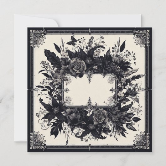 Carte blanche personnalisée et Modèle de télécharg (Devant)