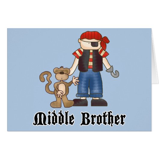 Carte blanche Pirate Middle Brother (Devant Horizontal)