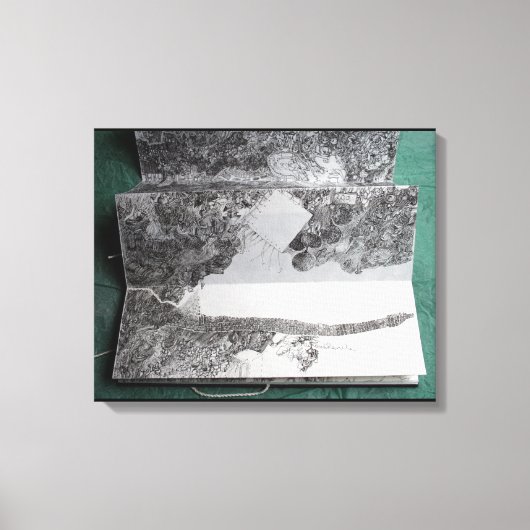 Carte Blanche pour 1 Stylo en bout de Course C Canvas Afdruk (Voorkant)