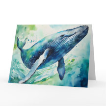 Carte blanche pour baleine à eau