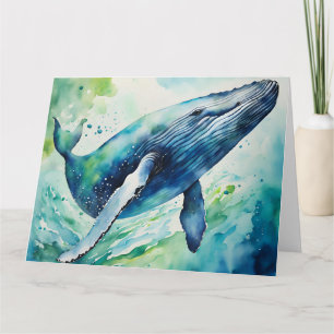 Carte blanche pour baleine à eau