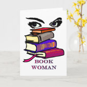 Carte blanche pour femme de livre (Fleur jaune)