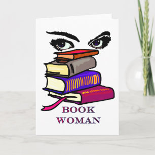 Carte blanche pour femme de livre
