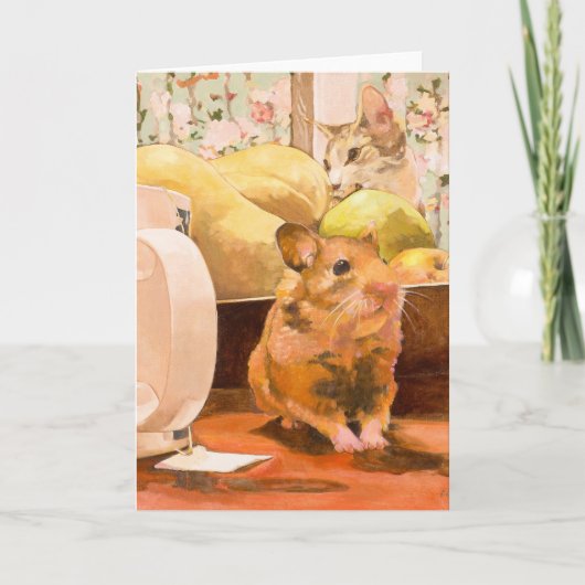 Carte blanche pour hamster et chat (Devant)