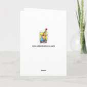 Carte blanche pour Humour d'affaires de Noël amusa (Dos)