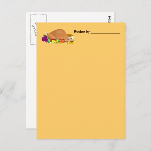 Carte blanche pour le dîner turc (Devant / Derrière)