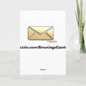 Carte blanche pour mariage (Dos)
