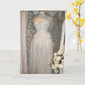 Carte blanche pour mariage (Fleur jaune)
