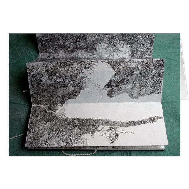 Carte Blanche pour un Stylo en bout de course Cart (Devant horizontal)