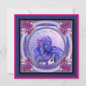 Carte blanche Purple Ocean Mermaid (Devant)