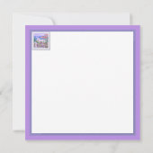 Carte blanche Purple Paradise (Dos)