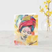 Carte blanche QUÉENIFICENT (Fleur jaune)