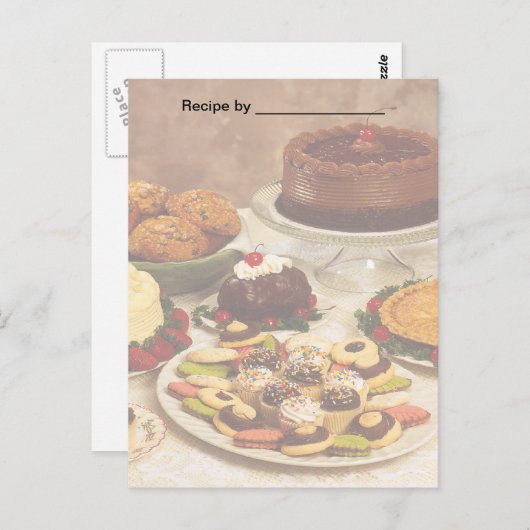 Carte blanche Recette de produits cuits (Devant / Derrière)