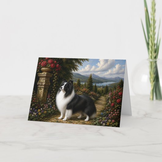 Carte blanche Renaissance Shetland Sheepdog (Devant)