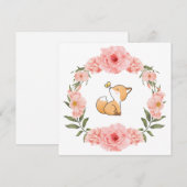 Carte blanche Renard Fleur (Devant / Derrière)