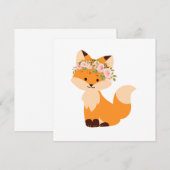 Carte blanche Renard Fleur (Devant / Derrière)