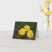 Carte blanche rose jaune (Fleur jaune)