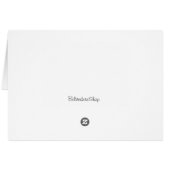 Carte blanche rose Peony (Dos Horizontal)