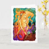Carte blanche Sanibel Siren Mermaid (Fleur jaune)
