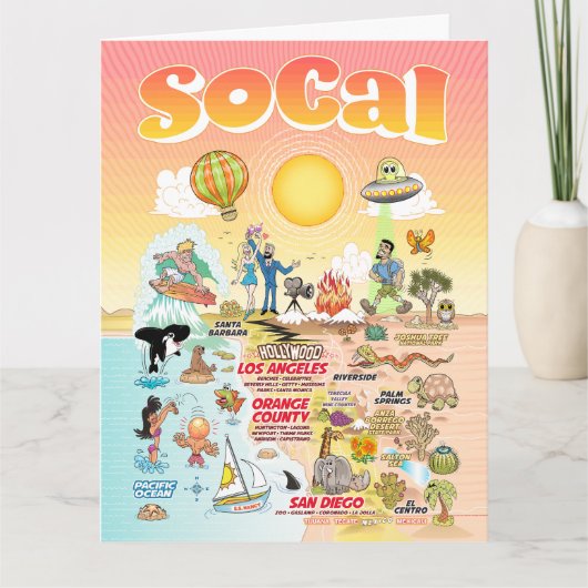 Carte blanche SoCal de taille Lettre (Devant)