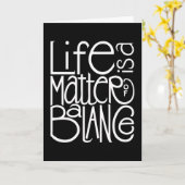 Carte blanche solde vie (Fleur jaune)