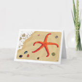 Carte blanche Starfish Beach Sand Water (Devant)