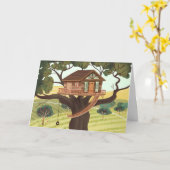 Carte blanche Treehouse (Fleur jaune)