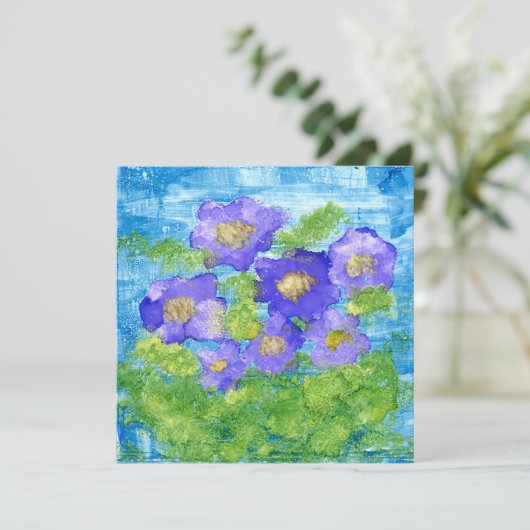 Carte blanche "Violets" (Debout devant)