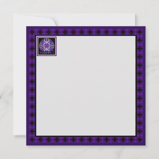 Carte blanche violette W3 (Dos)