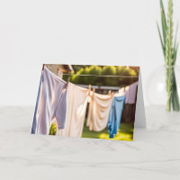 Blanchisserie Anniversaire Suspendue Sur Clothesli