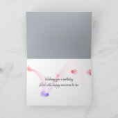 Carte Blancs Anniversaire Sur Bois (Intérieur)