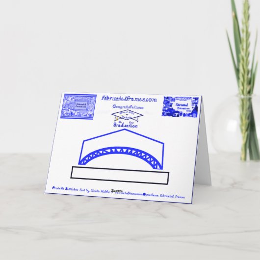 Carte Blancs Cap Bleu Graduate Classe 2024 Casquette (Dos)