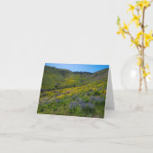 Carte Blancs de printemps de Balsam et Lupine (Fleur jaune)