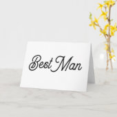 Carte Blancs et Noirs Best Man (Fleur jaune)
