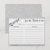 Carte Blancs Étincelle et Épouse du Coeur pour êtr (Devant / Derrière)