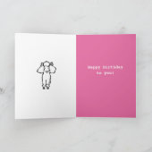 Carte Blancs Joyeux anniversaire (Intérieur)