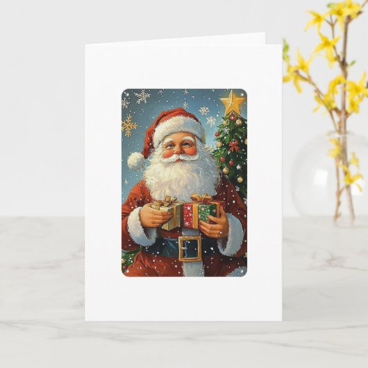 Carte Blank Christmas (Fleur jaune)