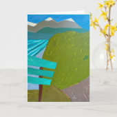 Carte Blank Greeting Card (Fleur jaune)