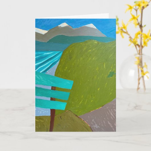 Carte Blank Greeting Card (Fleur jaune)