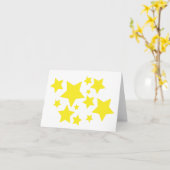 Carte BLANK Groupe d'étoiles (Fleur jaune)