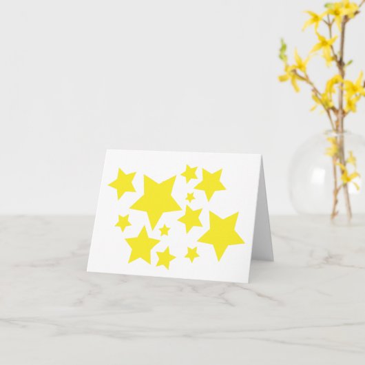 Carte BLANK Groupe d'étoiles (Fleur jaune)