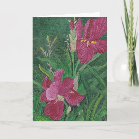 Carte Blank Inside Iris Card by Julia Morrill (Devant)