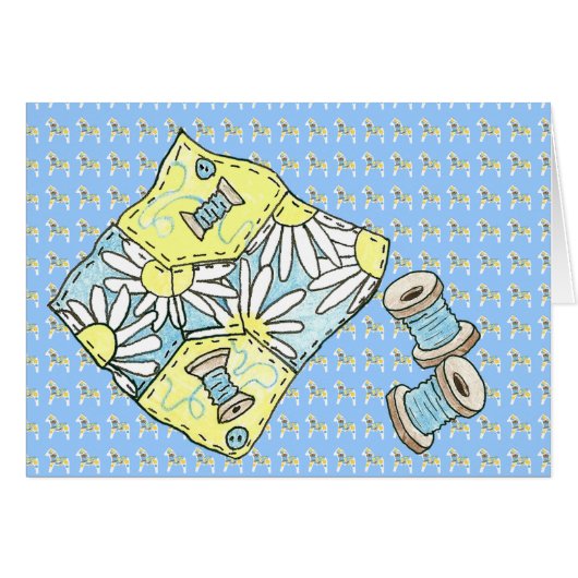 Carte Blank Inside Quilter (Devant horizontal)