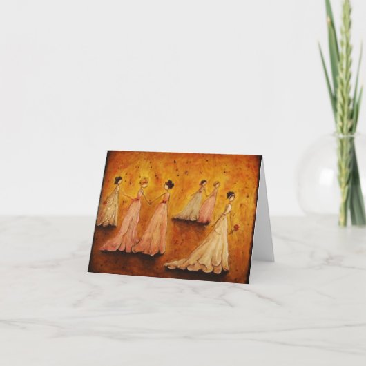 Carte blank notecard 'Elegance' by Marabeth Quin (Devant)
